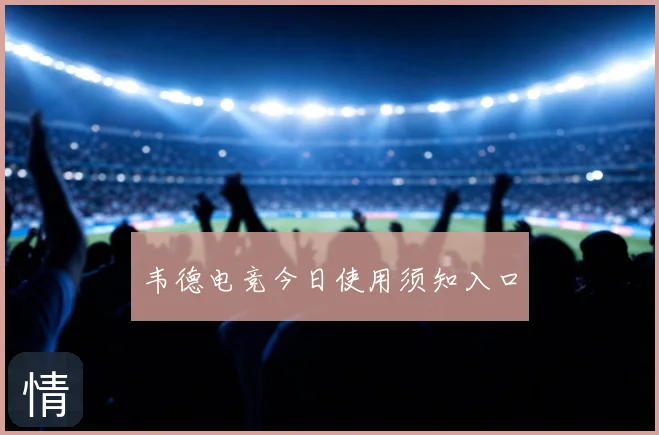 韦德电竞今日使用须知入口